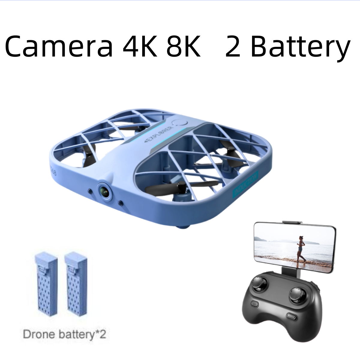 Drone Battery Box - طائرة JJRC H107 FPV RC بدون