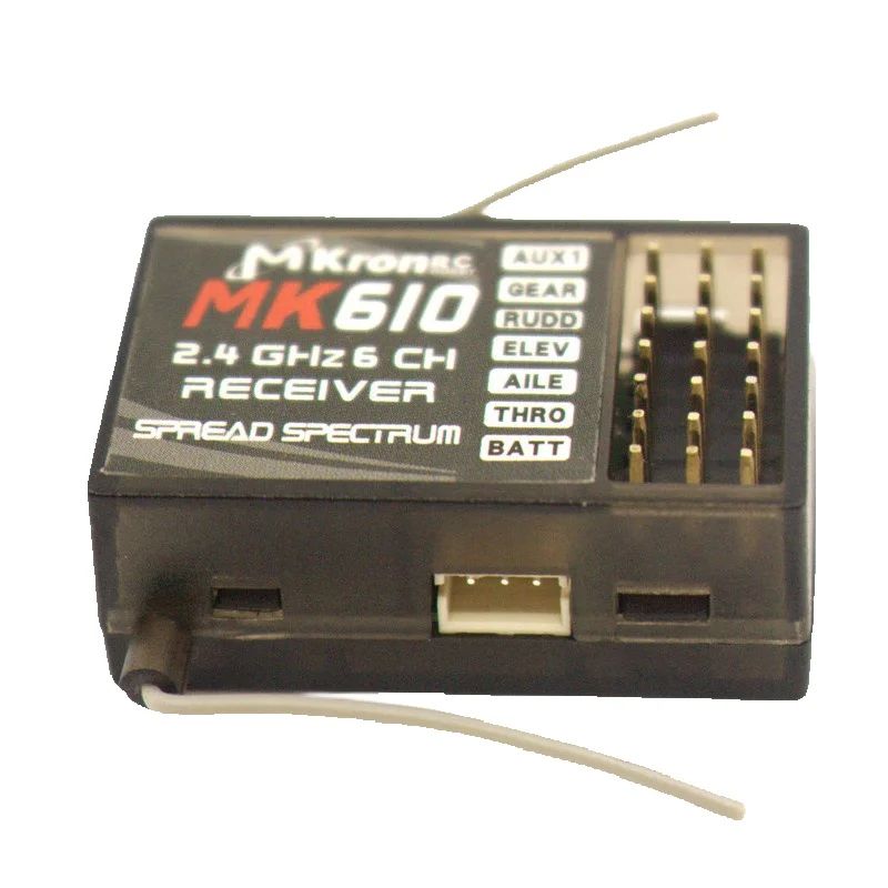 DSM2 MK610 AR6100 2.4G 6CH RC  - مراجعة Drone Battery Plate وسعره
