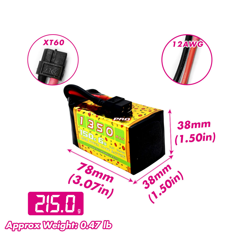 بطاريتان CNHL 6S 22.2V ليثيوم  - مراجعة Drone Battery 6S وسعره