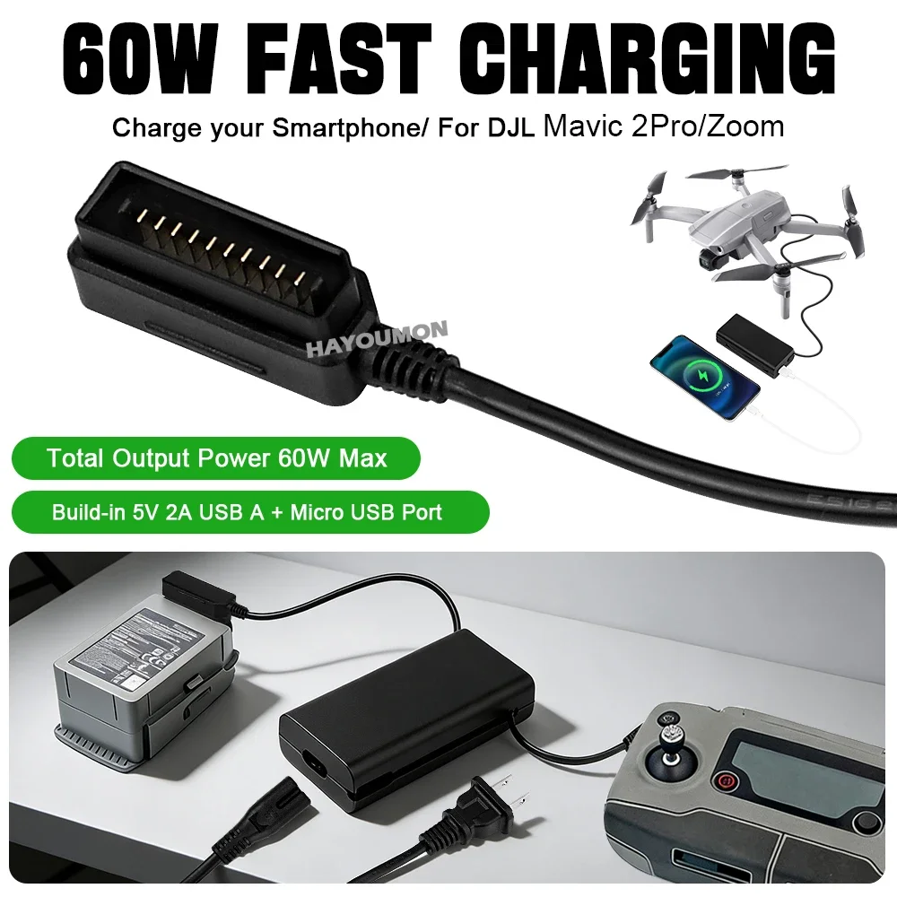 شاحن بطارية لطائرة DJI Mavic 2 - مراجعة Drone Battery Connector وسعره